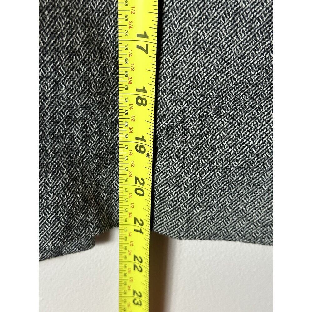 Salvatore Ferragamo Skirt Womens 8 Gray Wool Pencil Academia Corpcore Preppy 42 - Picture 5 of 6